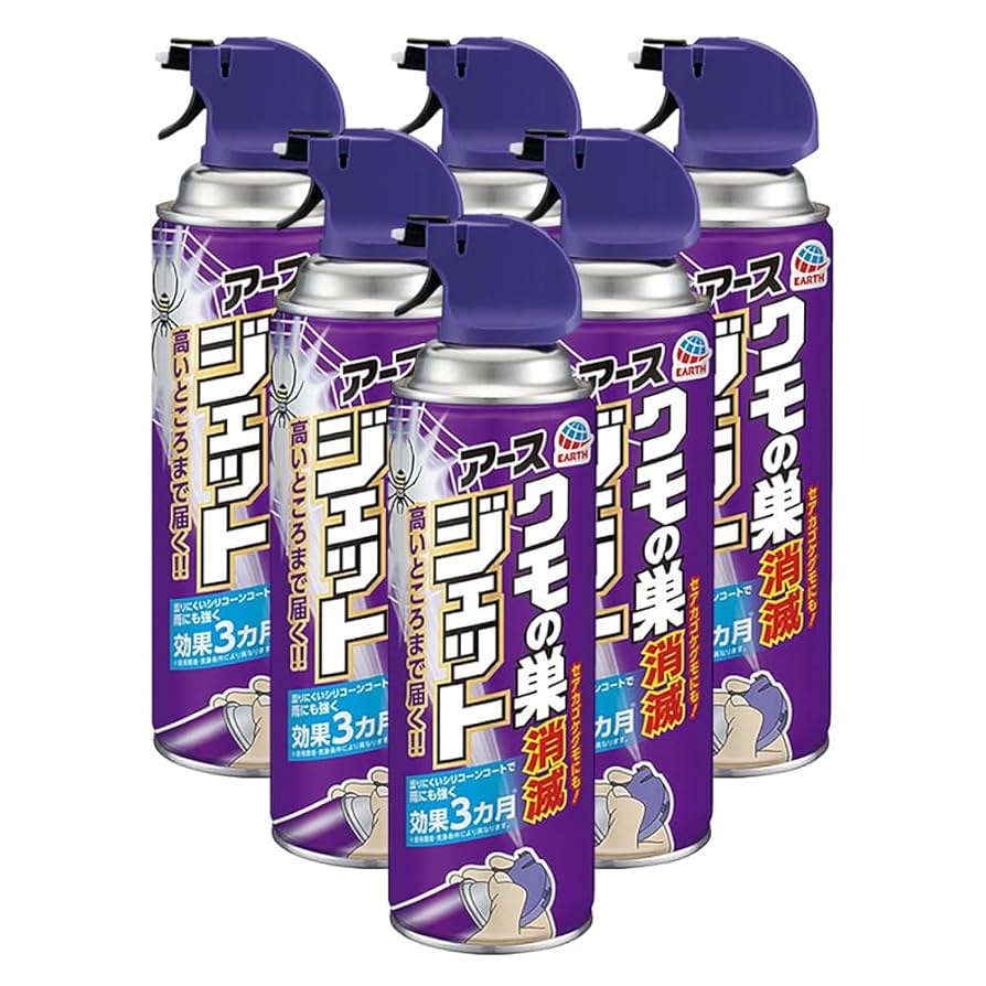 Amazon.co.jp: アース製薬 クモの巣消滅ジェット 450ml×6本